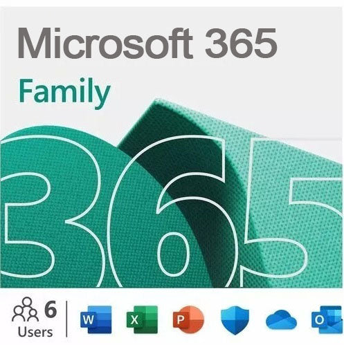 Microsoft 365 Family –5 Pcs Windows, macOS, iOS Android